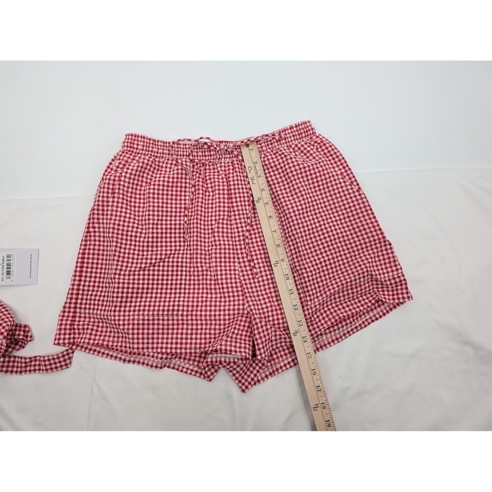 NWT Lille Red White Gingham Camisole Shorts Set Size 6 Vacation Summer Festival - Picture 12 of 12